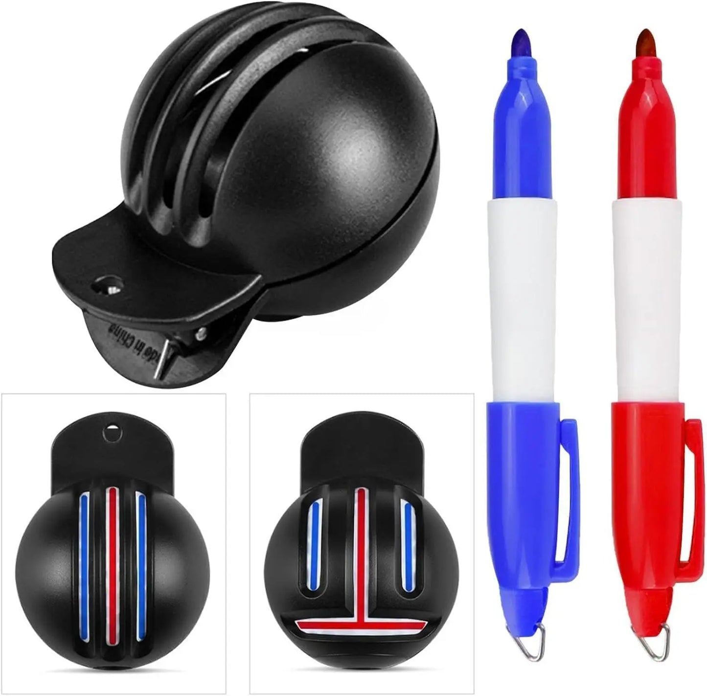 Golf Ball Alignment Tool with Dual Line Marker