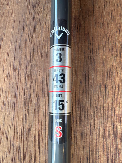Callaway AI-SMOKE TD 3 Fairway Wood 15.0° (Stiff)