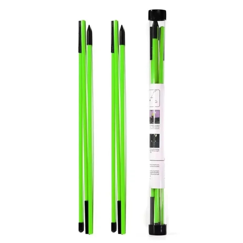 Golf Alignment Sticks (2-Pack) with Storage Tube