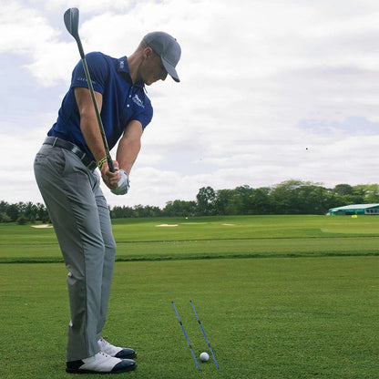 Golf Alignment Sticks (2-Pack) with Storage Tube